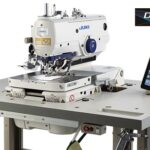 MEB-3200CJS - Computer-controlled, Eyelet Buttonholing Sewing System (Trimmer for Needle and Looper Thread with gimp)
