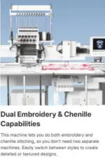 ricoma mcc 061201 embroidery and chenille combo machine