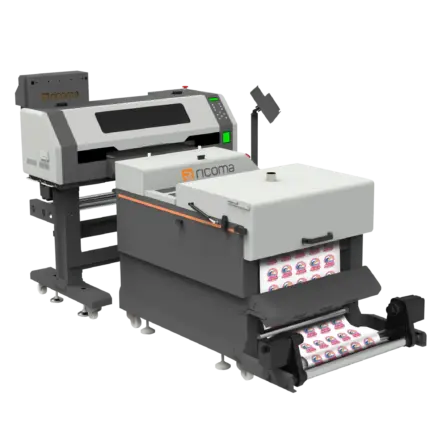 ricoma revel dtf 2402t direct to film transfer printer+ heat press & purifier package